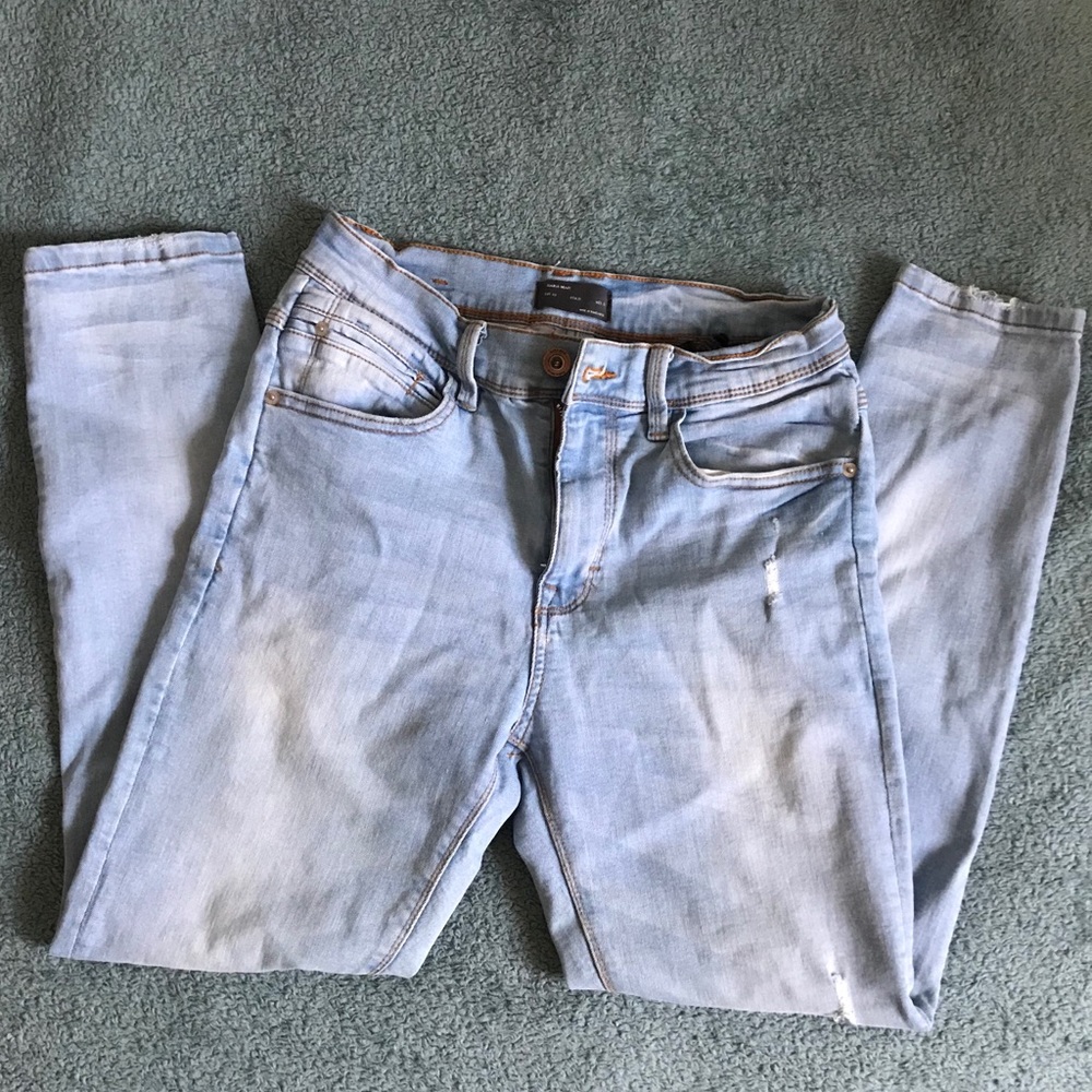 Zara Ltg Blue Stretchy Jeans